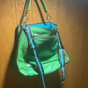 Gabs Firenze Green Leather “I Love Change” Purse